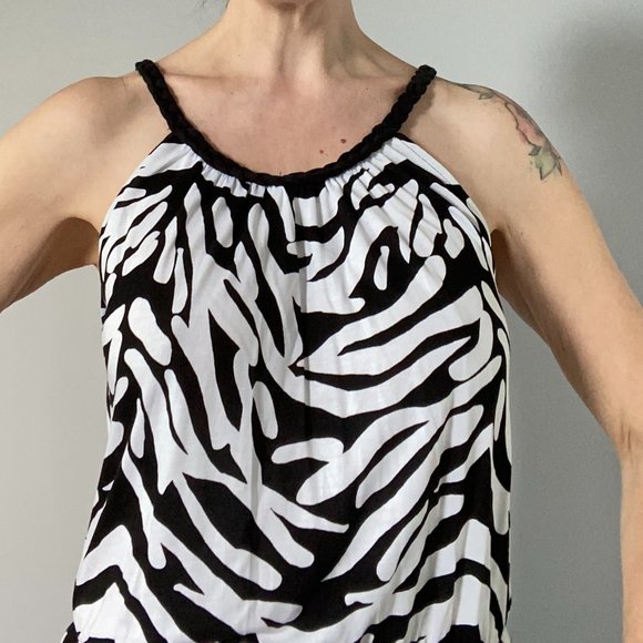 Maxi Dress | Black & White | Size Small - Picture 2 of 6